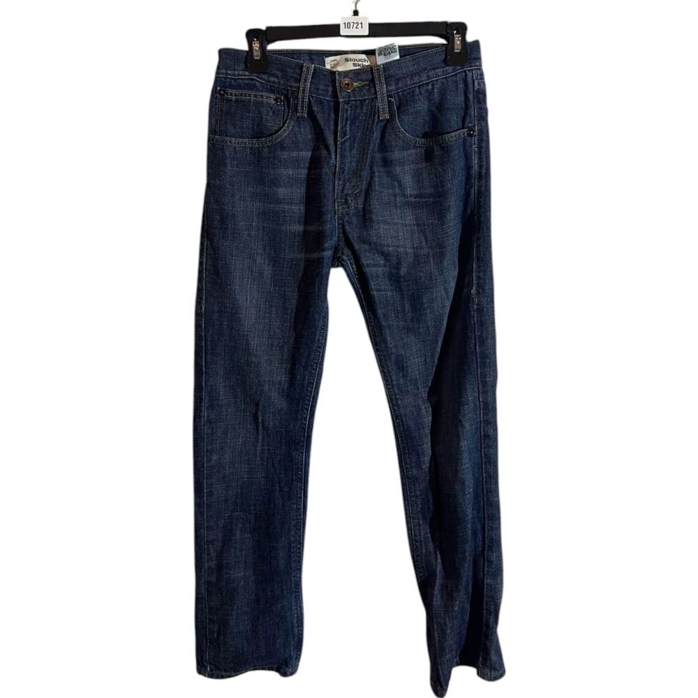 Levi's 520 Slouch Skinny Jeans Womens 16 Regular (28x28) Blue Denim Strecth
